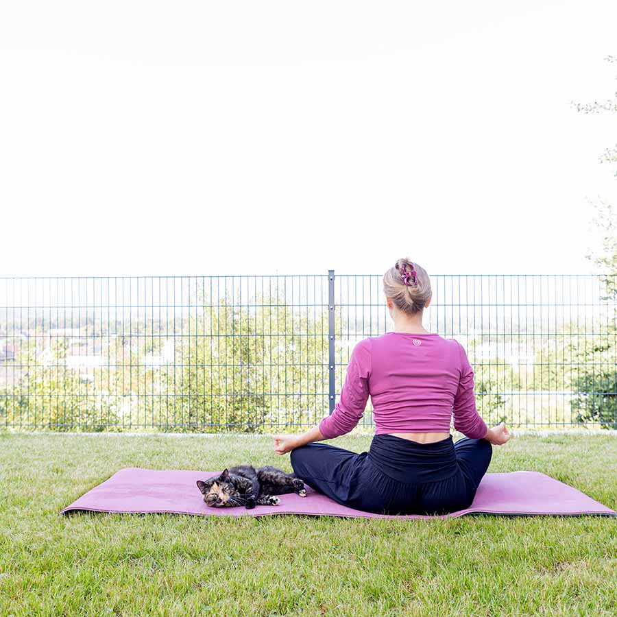 Meditation auf WIese